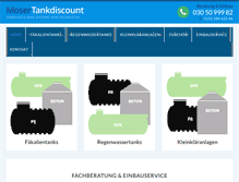 Tablet Screenshot of moser-tankdiscount.de